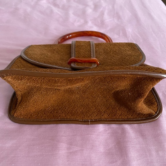 Etra Suede Leather hand bag - Picture 10 of 15